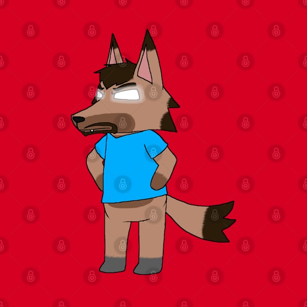 Herobrine Wolf Villager by HuskyWerewolf