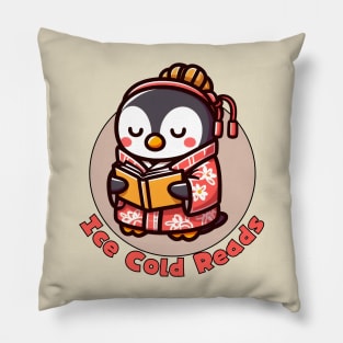 Reading penguin Pillow