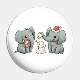 Christmas Elephant Pin