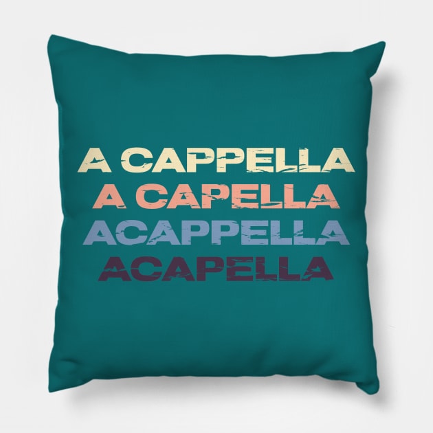 The Four A Cappellas Pillow by Mindseye222