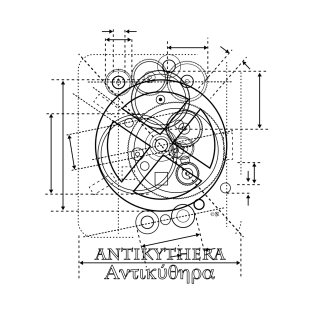 Antikythera Mechanism Drawing T-Shirt