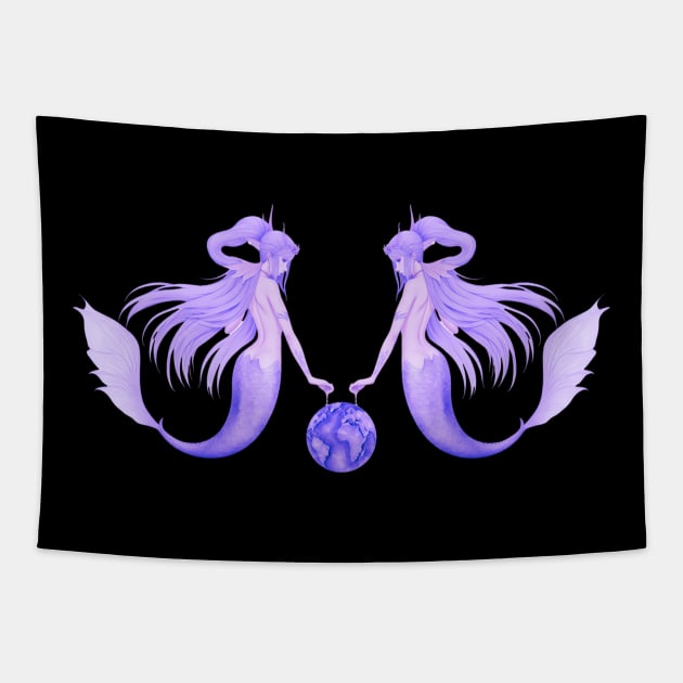 Faded Magical Fairy Design Tapestry by MGRCLimon