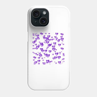 Little Purple Passion Hearts Phone Case