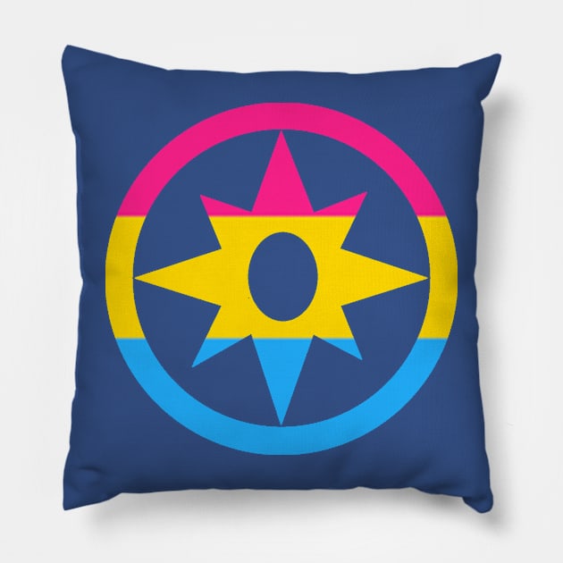 Star Sapphire Pansexual Flag Pillow by ForrestFire