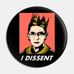 I dessent notorious rbg Pin