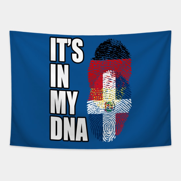 Germany and Dominican Mix DNA Heritage Tapestry by Just Rep It!!