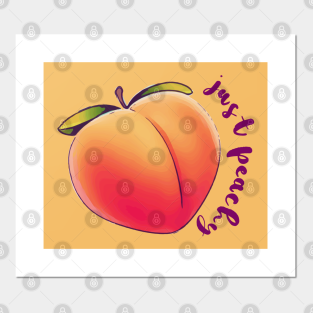 Peach Emoji Posters And Art Prints Teepublic