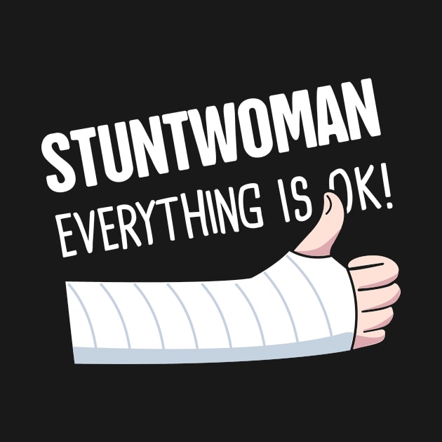 Stuntwoman Fractured Broken Hand Get Well Gift by MeatMan