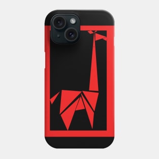Red Abstract Giraffe Phone Case