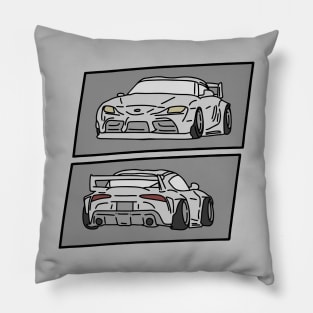 drift car racing era Pillow