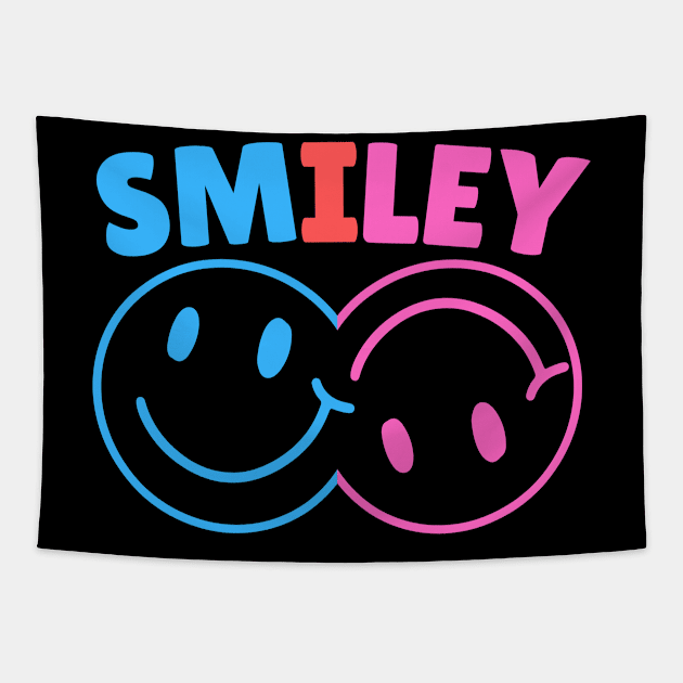 SMILEY Colorfull Tapestry by HaMa-Cr0w