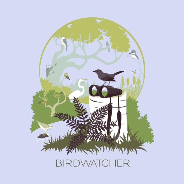 Birdwatcher (greens) by JadaFitch