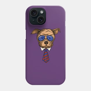 Dog in a suit Phone Case