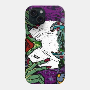 Witch's Tales Block Print By JAB Phone Case