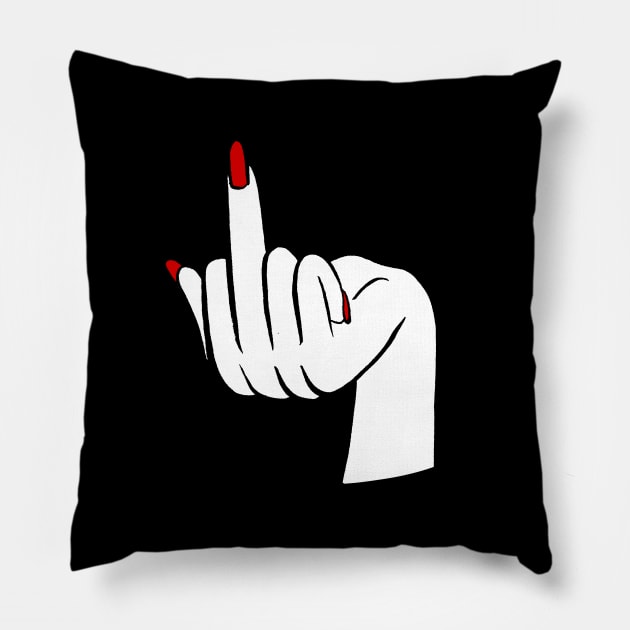 Eff Off Nails Pillow by Maritsa Patrinos