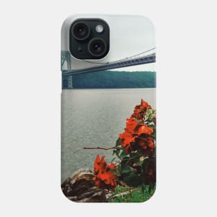 George Washington Bridge Red Roses Phone Case