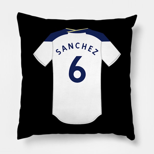 Davinson Sanchez Jersey Pillow by GlassbyDebbie