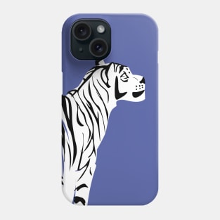 White tiger in peri background Phone Case