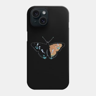 Butterfly 01c, transparent background Phone Case