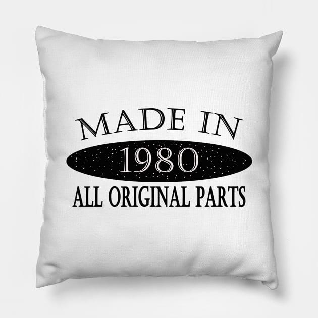 Made in 1980 Pillow by Seven Spirit