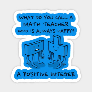 Happy Math Teacher Pun Gift Magnet