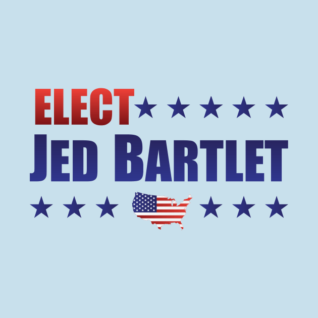 Elect Jed Bartlet for President, Stars USA by PsychicCat