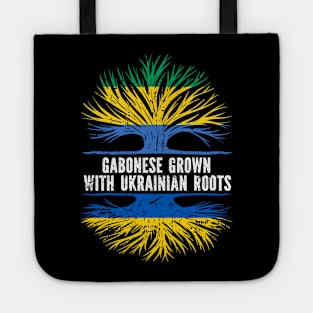 Gabonese Grown with Ukrainian Roots Flag Tote