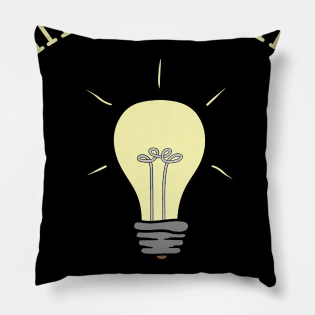 Think outside the Box lamp electrician gift Pillow by MrTeee