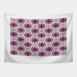 Colorful Quilted Flowers Tapestry