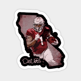 Deebo Samuel San Francisco Player Map Magnet