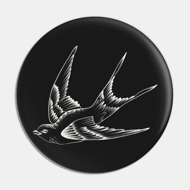 Sparrow Pin by MugDesignStore