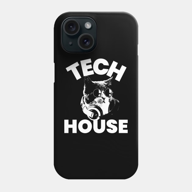 TECH HOUSE - Cat Phone Case by DISCOTHREADZ 