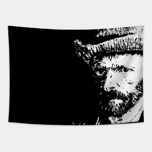 Van Gogh - White for dark backgrounds Tapestry