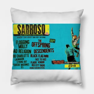 NEW SABSROSO TACO CRAFT FESTIVAL LINE UP 2019 OBBY05 Pillow