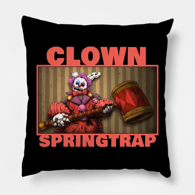 FNAF Clown Springtrap Pillow by halegrafx