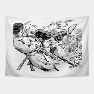 Hinomaru Sumo - Ushio Hinomaru Attacks Tapestry