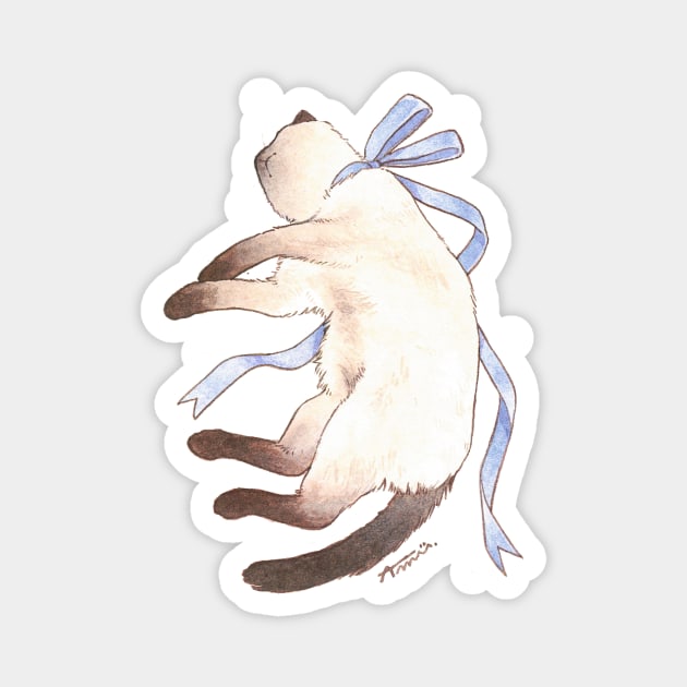 siamese cat Magnet by Amii