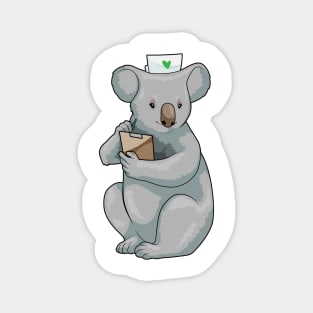 Koala Nurse Notepad Magnet