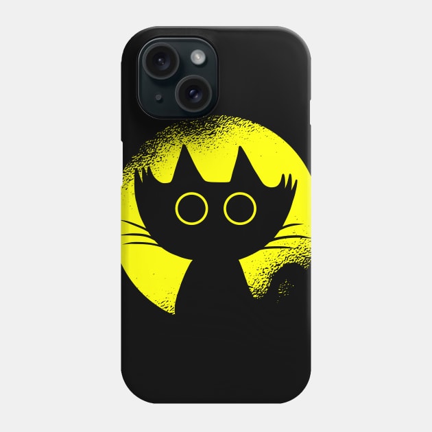 funny cat – Darkness the cat (wide-open eyes) Phone Case by LiveForever