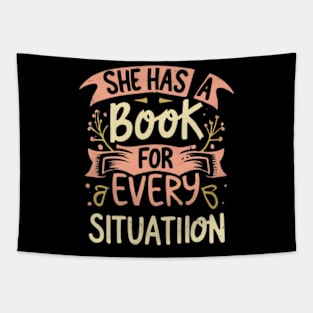 she has a book for every situation Tapestry