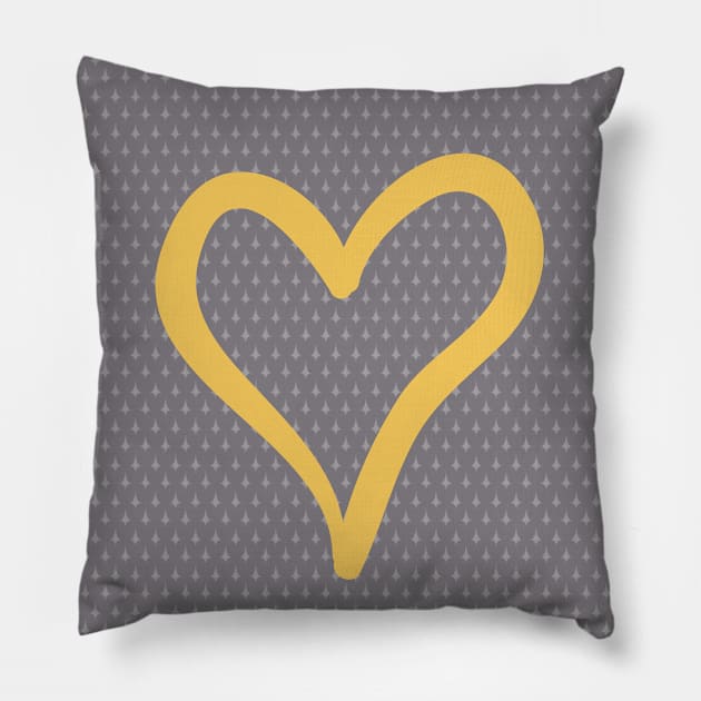 Yellow Love Pillow by livmilano