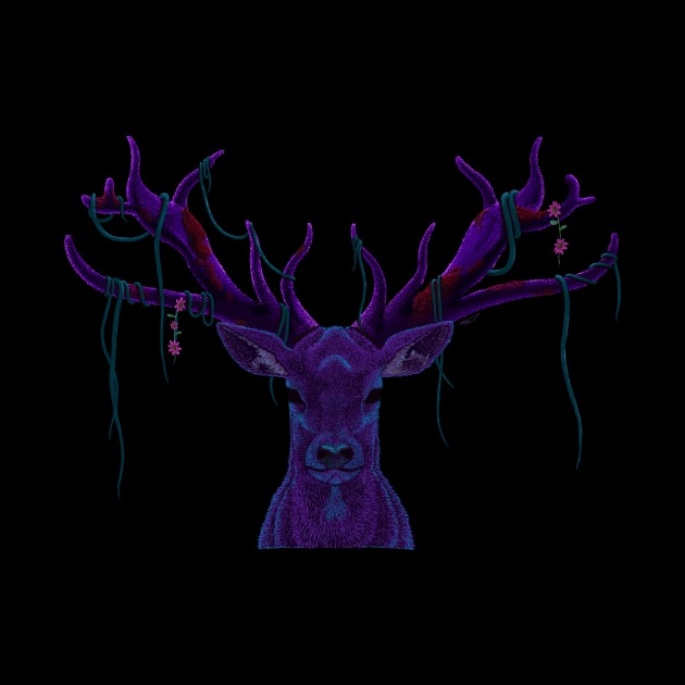 purple deer by paulomatiazi