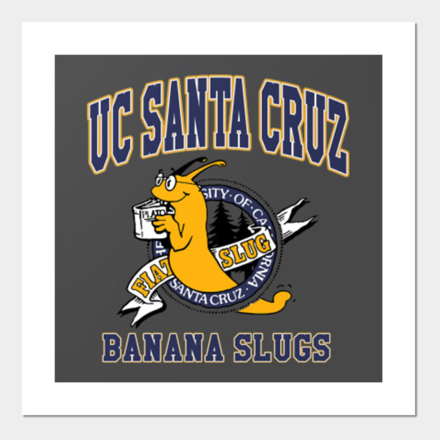 Uc Santa Cruz Banana Slugs Uc Santa Cruz Banana Slugs Logo Posters And Art Prints Teepublic