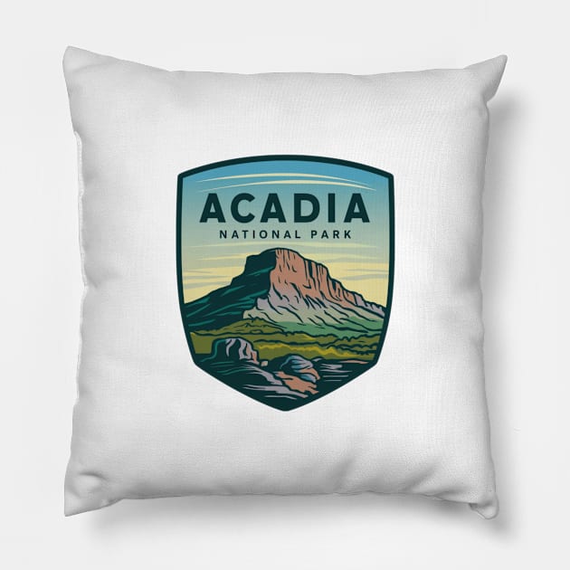 Acadia National Park Maine's Treasure Pillow by Perspektiva