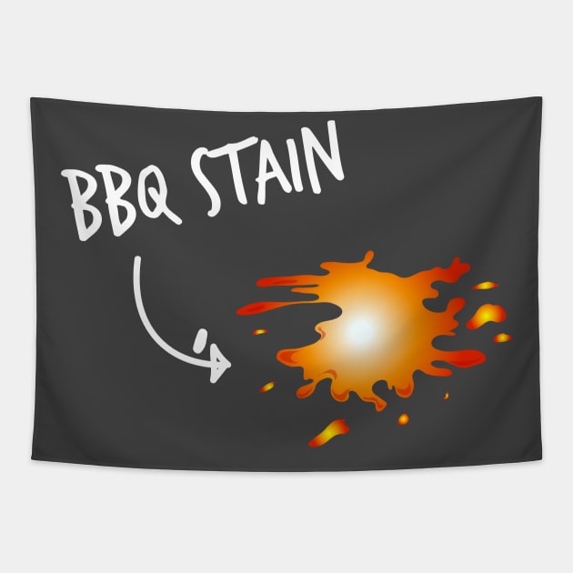 BBQ Stain Funny Barbeque Meat Lover Summer Tapestry by Mayzin