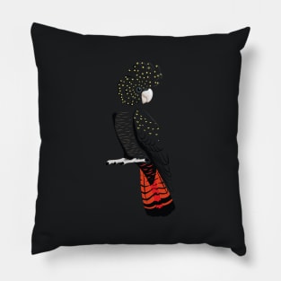 Red-tailed black cockatoo Pillow