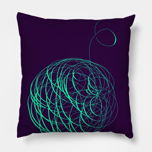 Skein of yarn Pillow by newcoloursintheblock