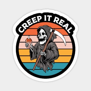 "Creep It Real" Funny Grim Reaper Magnet