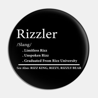 W Rizz The Rizzler Definition Funny Meme Quote Pin