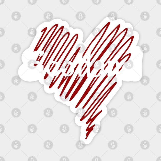 I love Scotland, Scotland heart Magnet by eka123